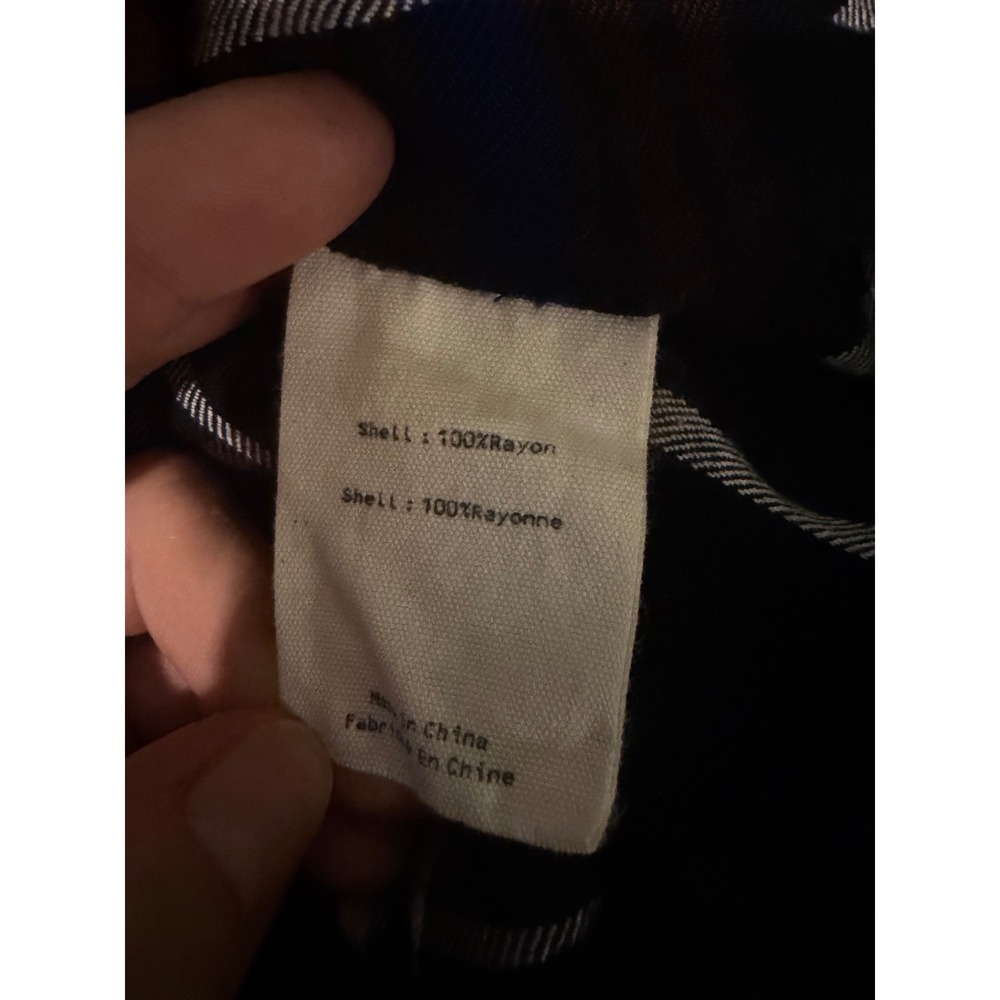 L'AGENCE Cameron Plaid Rayon Maxi Shirt Dress with Pockets XS NO BELT - Picture 4 of 8